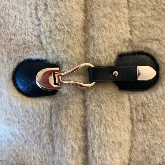 ZARA Tan Faux Shearling Fur Hooded Vest NWT - Picture 8 of 15